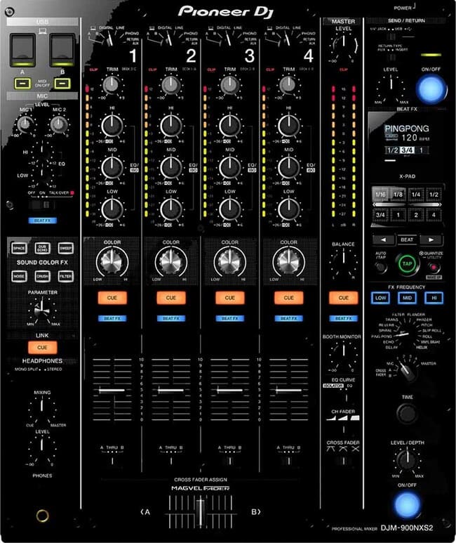 djm-900nxs2. La delicia de los djs en Menorca. Alquilamos equipos dj para fiestas