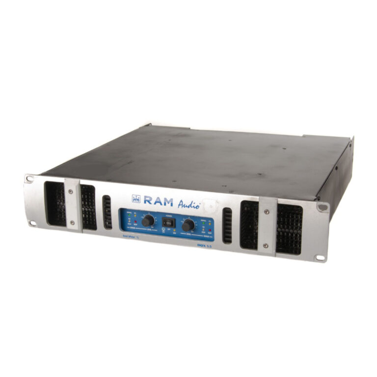 RAM AUDIO DQX 5.5 - Etapa de potencia 1.800watts RMS a 4ohms