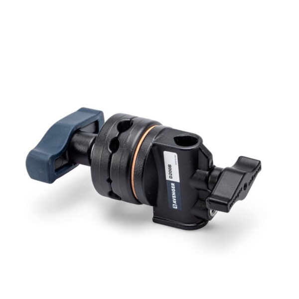 AVENGER D200B Grip - Para Soportes y Focos (Con insercciones de 6.4, 9.5, 12.7 y 16 mm color Negro)