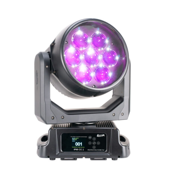ELATION RAYZOR PROTEUS 760 - Cabeza Movil Wash IP65 420w / 7x60w RGBW / 5º--77º Zoom