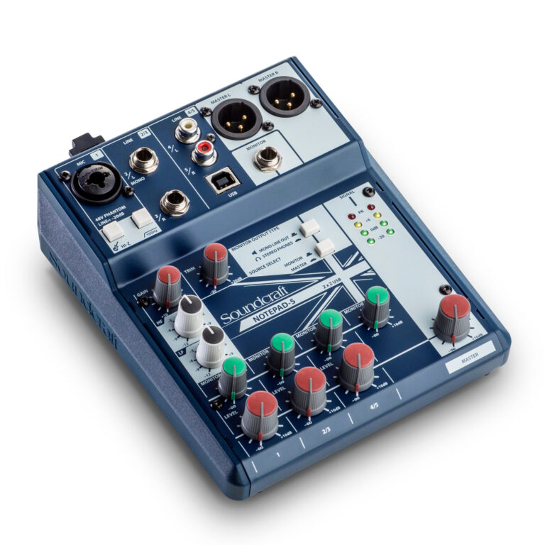 SOUNDCRAFT NOTEPAD-5 - Mixer Analog 5in/1out + USB