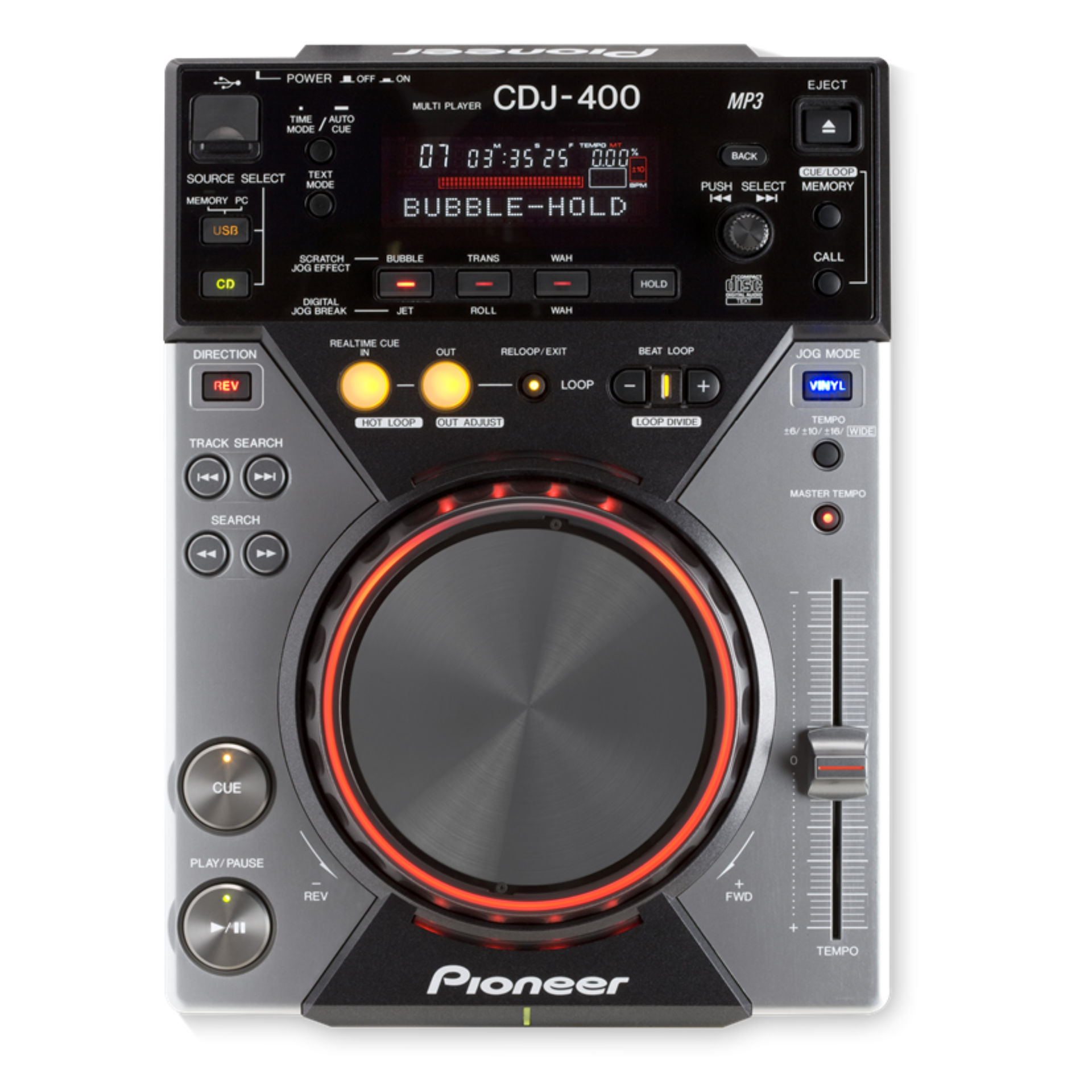 PIONEER CDJ-400 - Reproductor DJ con CD/USB - Acustic Menorca