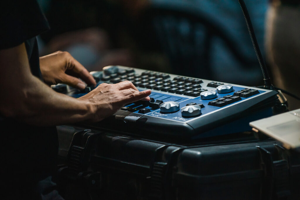 Equipos audiovisuales durante el Concierto Rufus Wainwright en Menorca 2023