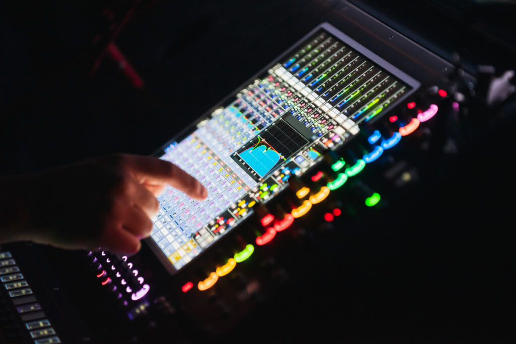 Equipos audiovisuales durante el Concierto Rufus Wainwright en Menorca 2023
