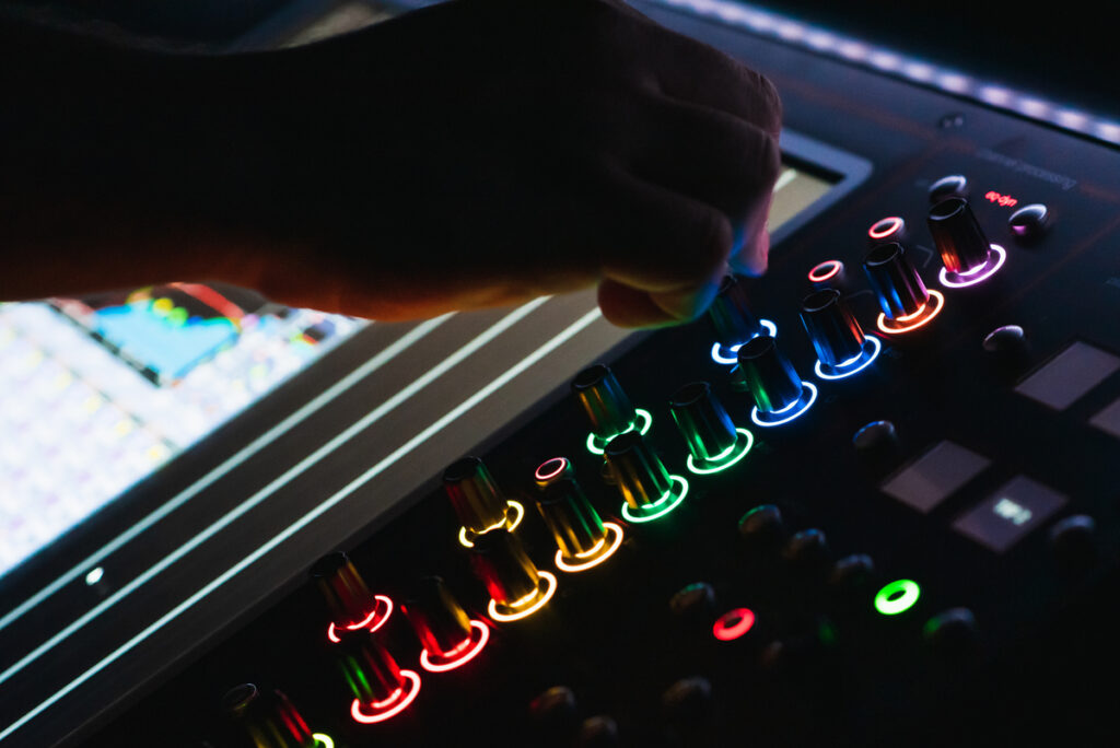 Equipos audiovisuales durante el Concierto Rufus Wainwright en Menorca 2023