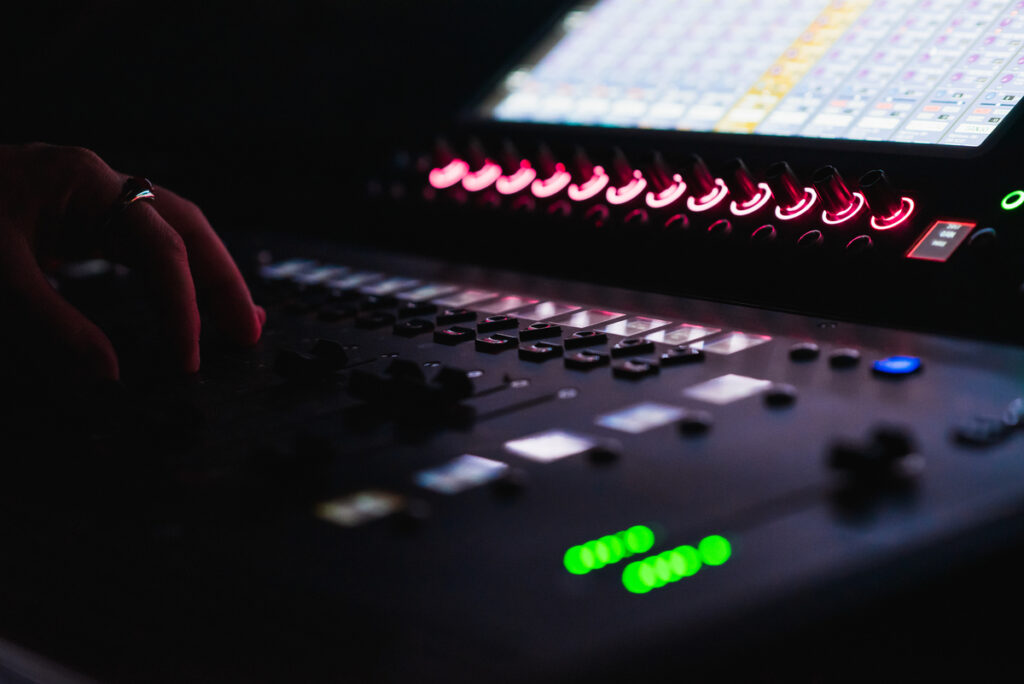 Equipos audiovisuales durante el Concierto Rufus Wainwright en Menorca 2023