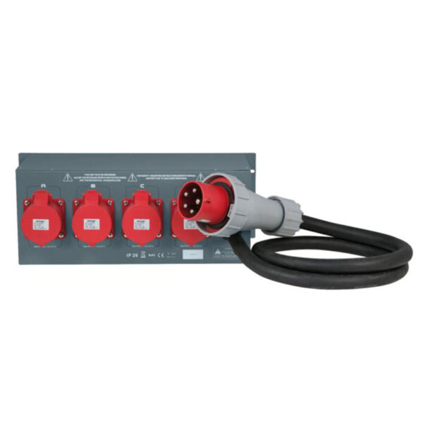 SHOWTEC PSA-63A4C - Distribuidor de corriente eléctrica Entrada CEE de 63A @ Salida: CEE 4x 32A - Imagen 2