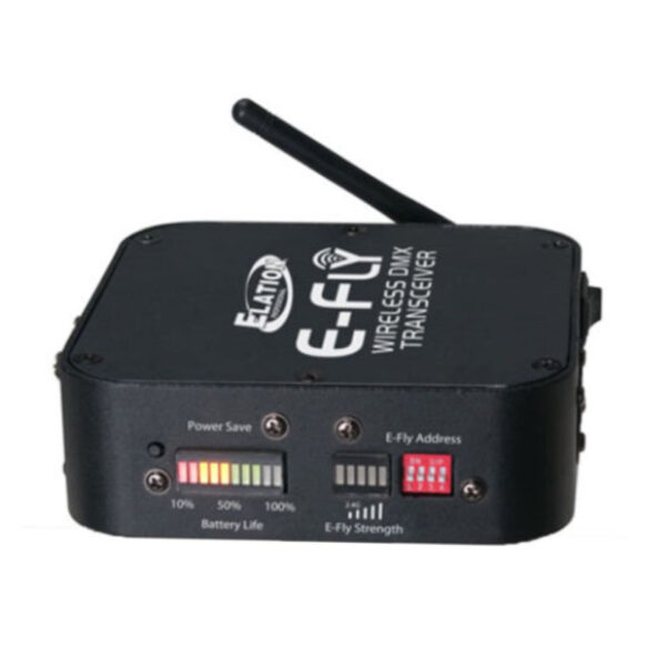 ELATION E-FLY WIRELESS DMX TRANSCEIVER - transmisor/receptor hasta 762m frecuencia 2,4GHz - Imagen 2