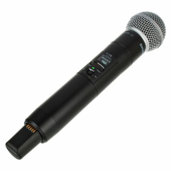 SHURE SLXD2/SM58- Emisor inalámbrico de mano, para receptor SLXD4 - G59 (470-514 MHz)