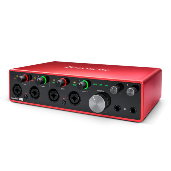 FOCUSRITE SCARLETT 18I8 - Interfaz de audio USB 2.0 de 18 canales con conexión USB-C