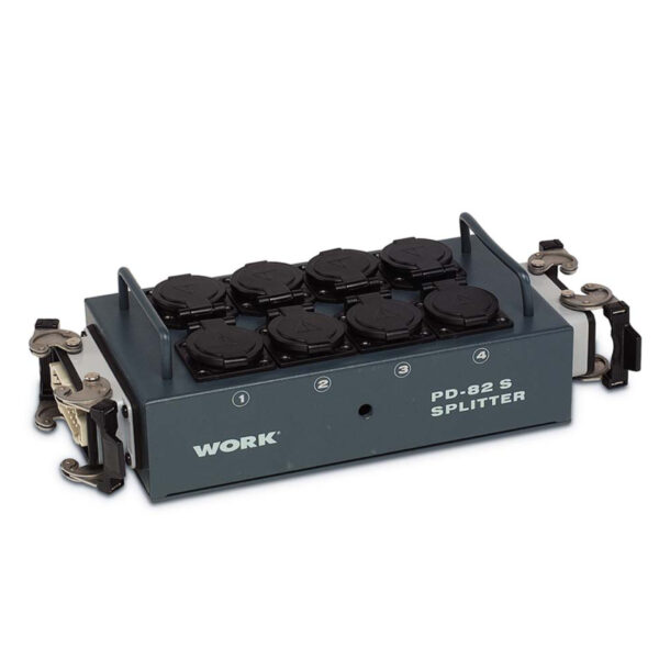 WORK PD-82S - Cajetín de corriente eléctrica in/out HARTING 16 PIN Salida 8 schuko