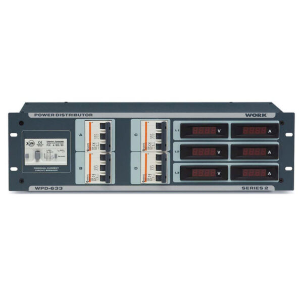 WORK WPD 633 - Distribuidor de Corriente eléctrica 1x CEE 63A / 4x CEE 32A