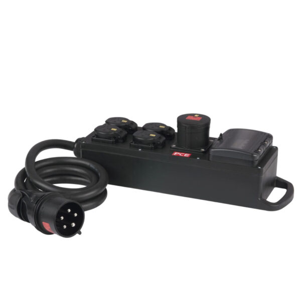 PCE CHAMP MPD-416CEE -  Power Splitter CEE 32A @ 4x Schuko - 1x CEE 16A 5P