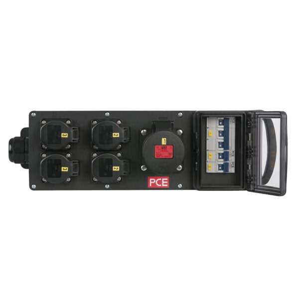 PCE CHAMP MPD-416CEE -  Power Splitter CEE 32A @ 4x Schuko - 1x CEE 16A 5P - Imagen 2