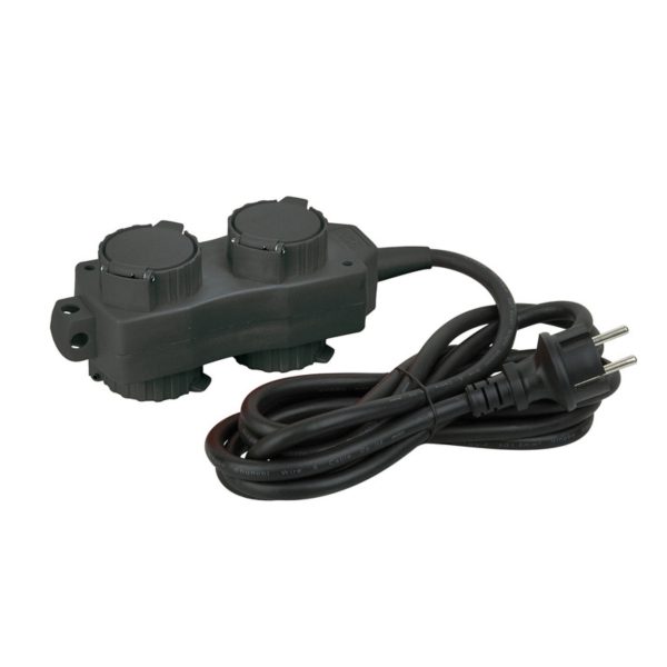 REGLETA LUCES 2+2 schuko