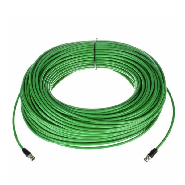 Cable SDI BNC-BNC 75Ω cable coaxial para conexiones de transmisores digital (verde)