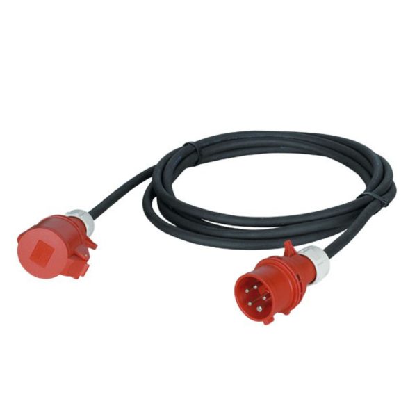 CETAC 32A (25A)-5P/26m - Manguera de corriente eléctrica 5x4mm² trifasico