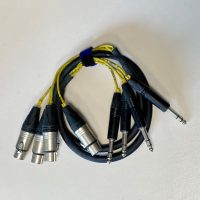 MANGUERA 4 x XLR/H  @  4 x JACK STEREO 0´50CM