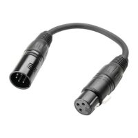 ADAM HALL DGF0020 - Adaptador/conversor DMX  XLR 5 Pin M a XLR 3 Pin H - 0,2 m.