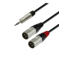 Cable MiniJack Stereo @ 2x XLR (M)