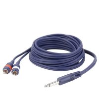 Cable 2 x RCA @ JACK (M) mono