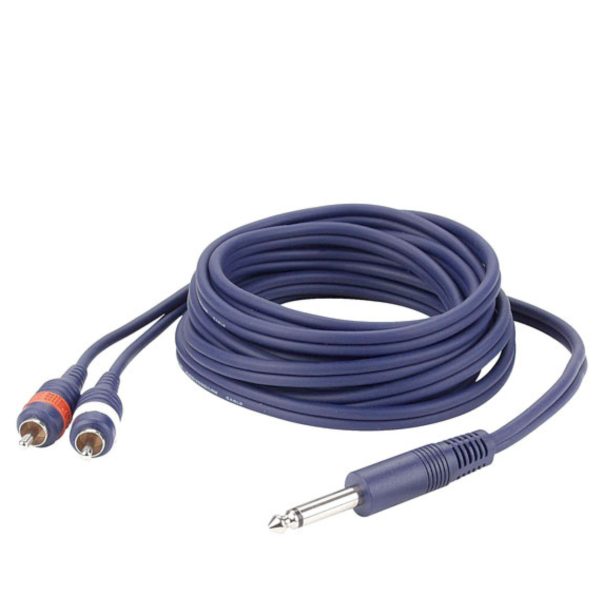 Cable 2 x RCA @ JACK (M) mono