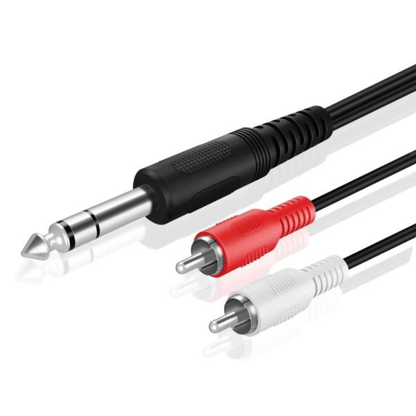 Cable 2 x RCA @ JACK (M) Stereo