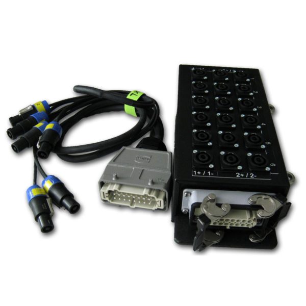 MANGUERA HARTING/SPEAKON 25m - Manguera de 25m con Harting y 4 salidas SpeakOn - Imagen 2