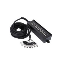 MANGUERA CAJETIN/SUBESTACION ESCENARIO  - 12 CANALES  12XLR-M 3pin 10m