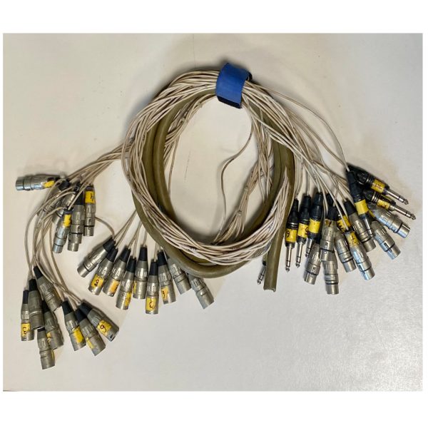 MANGUERA ALTAIR 8 CANALES/8 INSERTS  (8XLR-M/8XLR-Mx2 a 8XLR-H/8JACK STEREO) 2m