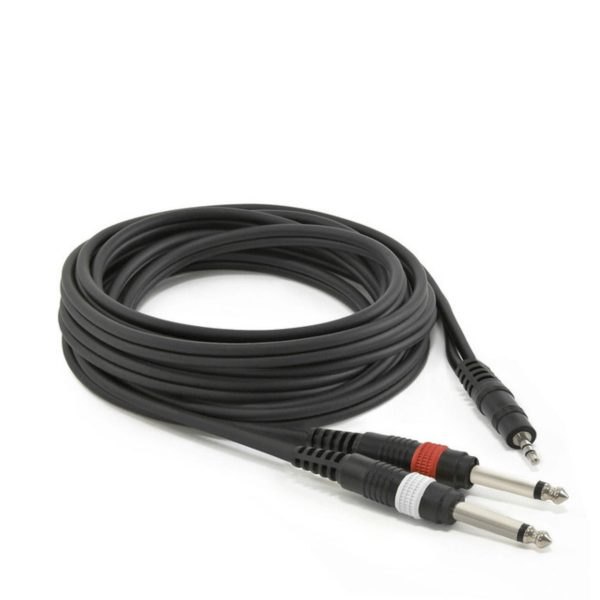 Cable Minijack Stereo @ 2x JACK mono