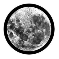GOBO LUNA - Rosco Moon Glass 82700  blanco y negro