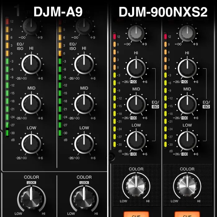 Detalle pioneer DJM-A9-feature-playability Pionerr DJM A9 alquiler
