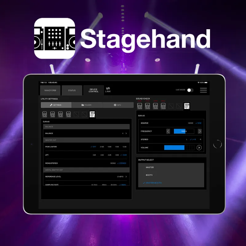 Pioneer DJM-A9 Stagehand compatible Pioneer DJM A9 detalle de compatibilidad con Stagehand