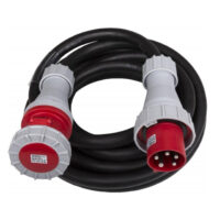 CETAC 63A-5P/15m - Manguera de corriente eléctrica 5x10mm² trifasico