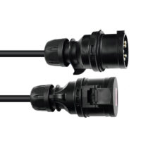 CETAC 32A-5P/2m - Manguera de corriente eléctrica 5x6mm² trifasico